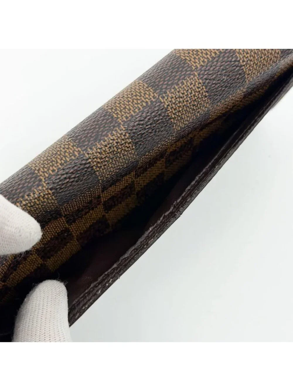 Louis Vuitton Portefeuille Sarah Damier Bifold Wallet Leather